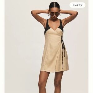 NWT Anthropologie Sleeveless Wrap Mini Dress